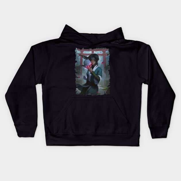 HAKUU MIRROR HAKU ZABUZA ANIME MERCHANDISE Kids Hoodie by julii.draws